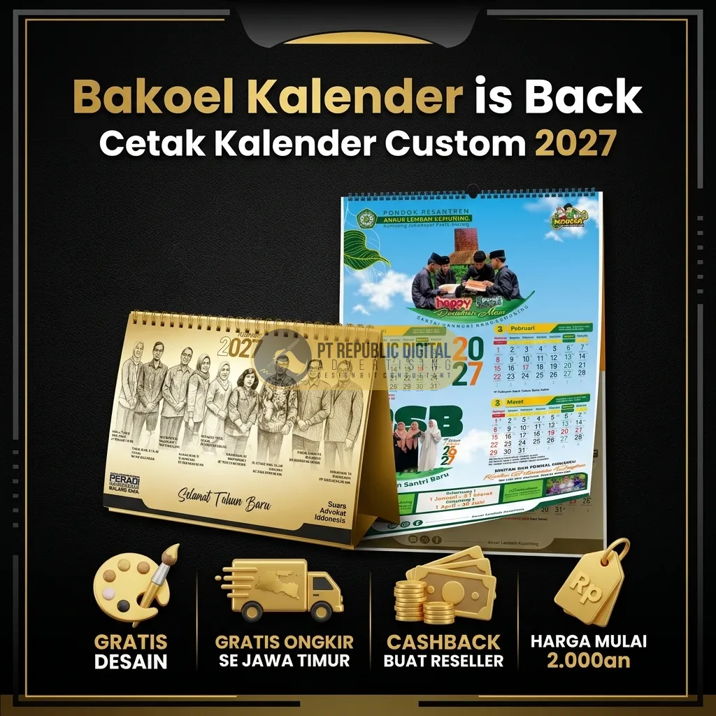 Kalender Custom Cakep 2027